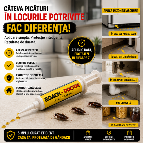 Gel Profesional Anti-Gândaci (1+1 gratuit)