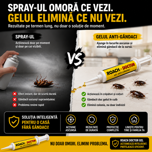 Gel Profesional Anti-Gândaci (2+1 gratuit, 90 gr. soluție)