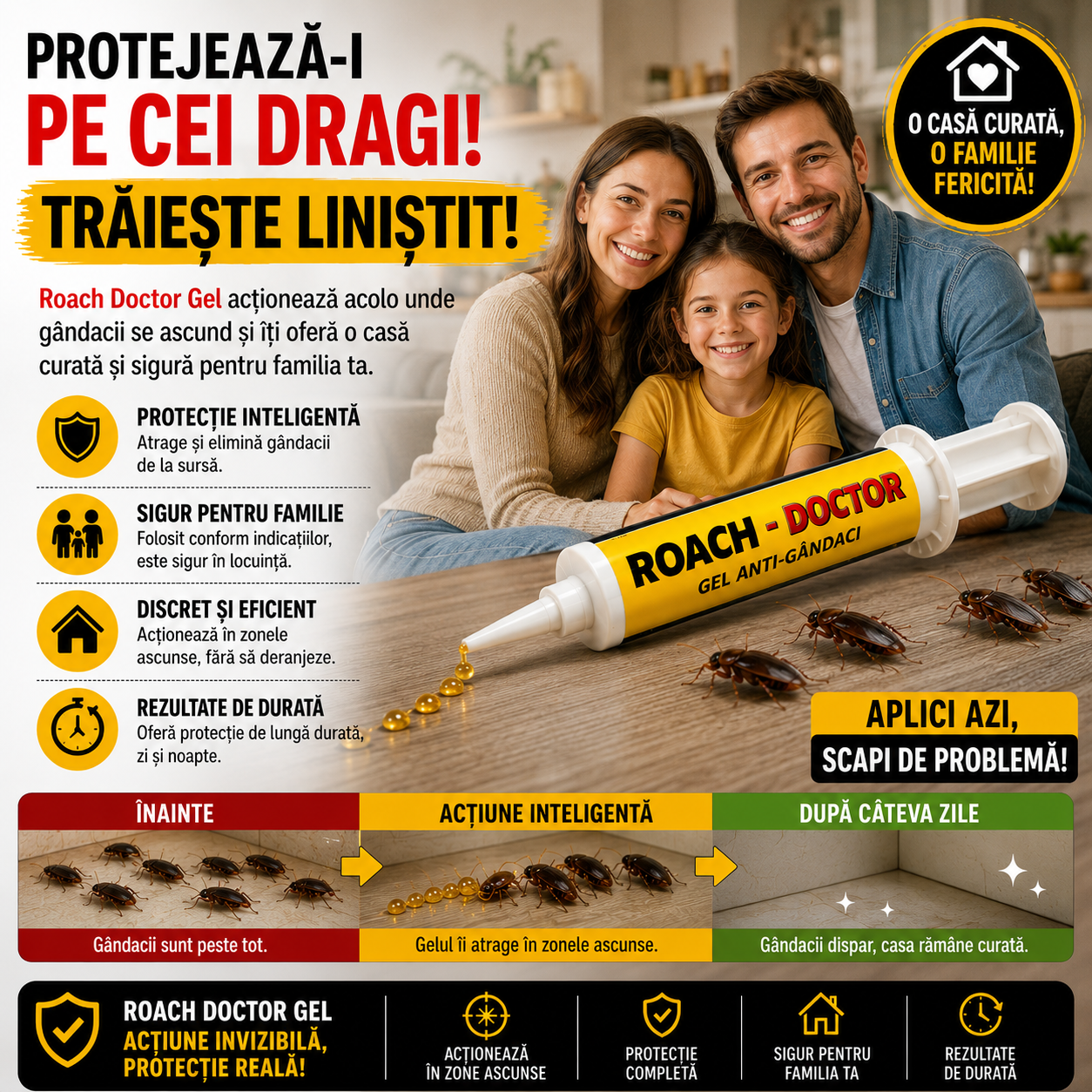Gel Profesional Anti-Gândaci (1+1 gratuit)