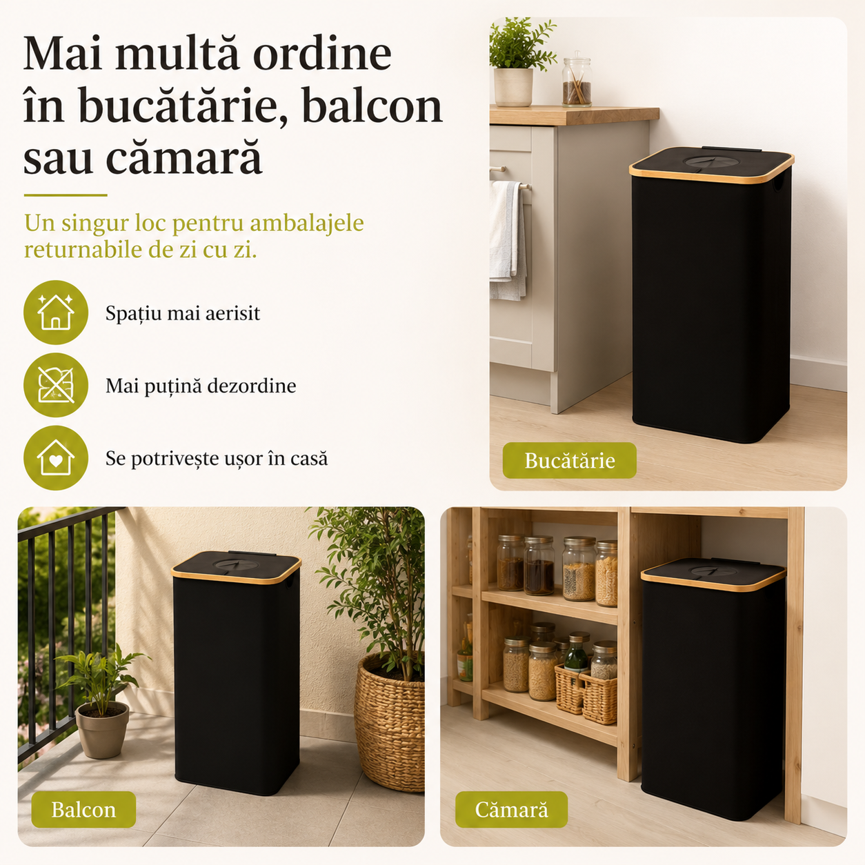 Coș pentru Sticle și Doze cu Garanție